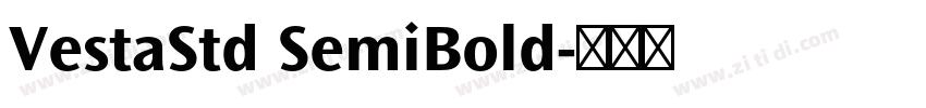 VestaStd SemiBold字体转换